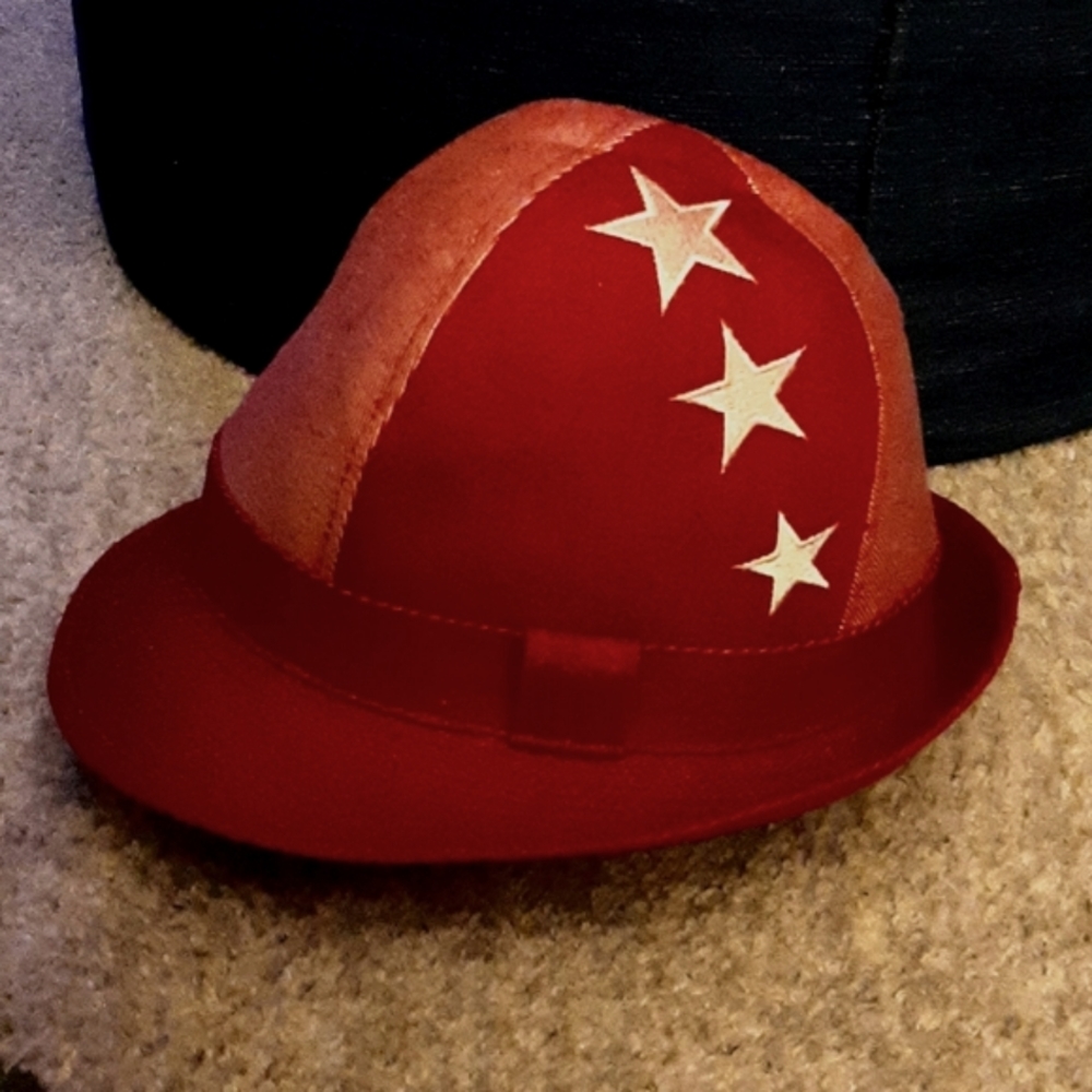 San Diego Hat Co. Red White Stars Side Feather Loop